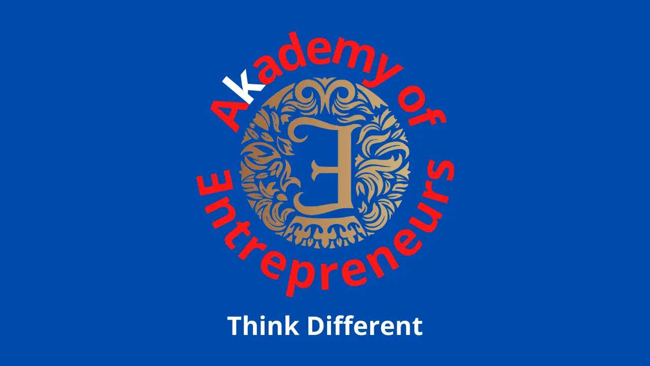 Advertising agency banner logo for The Akademy of Entrepreneurs.