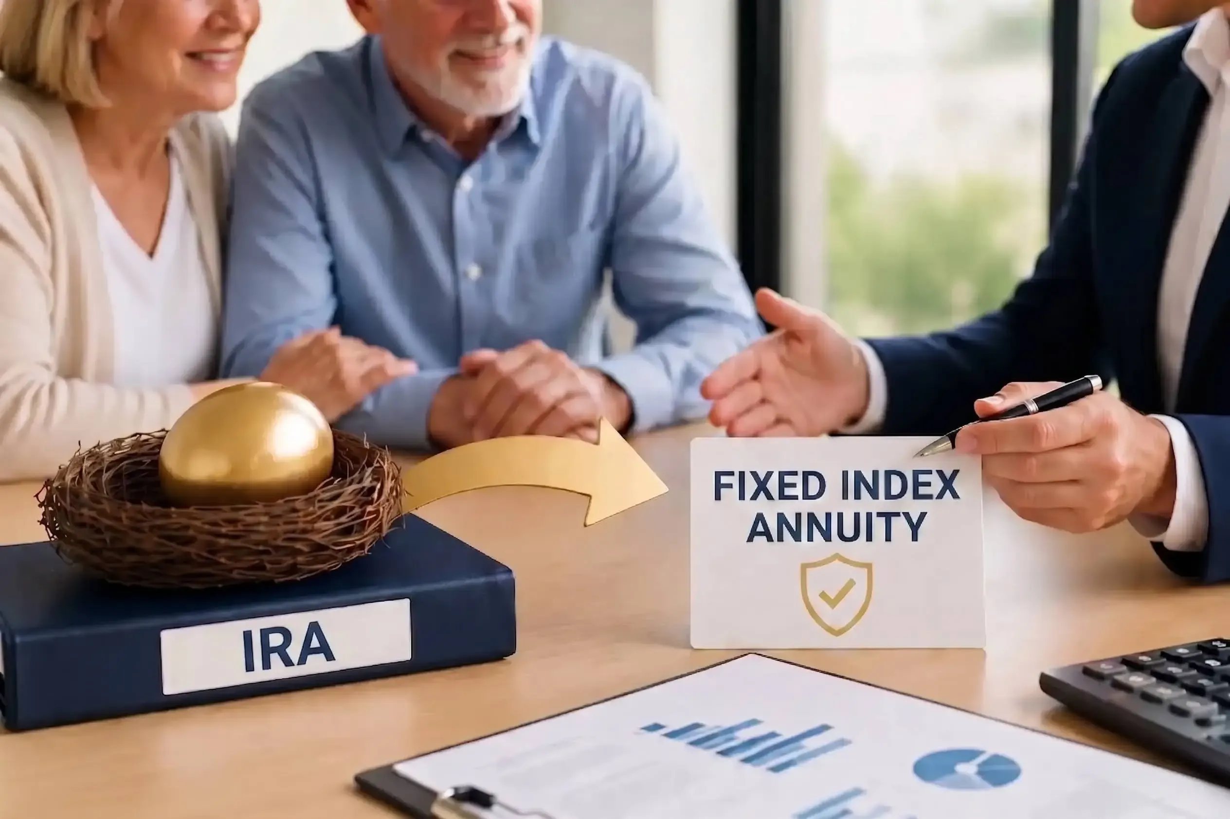 Rollover IRA to fixed index annuity planning resource.