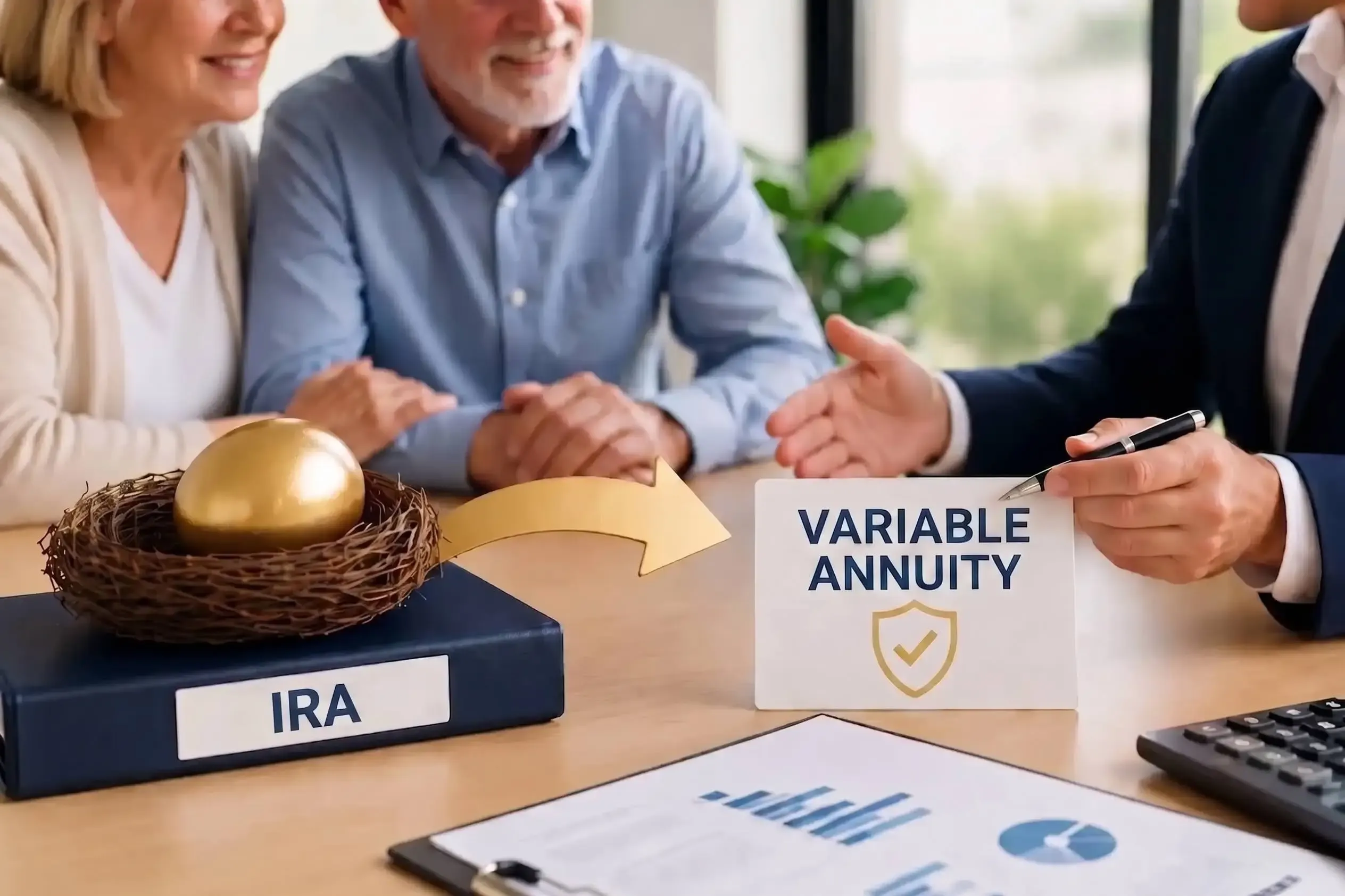 Rollover IRA to variable annuity retirement planning resource.