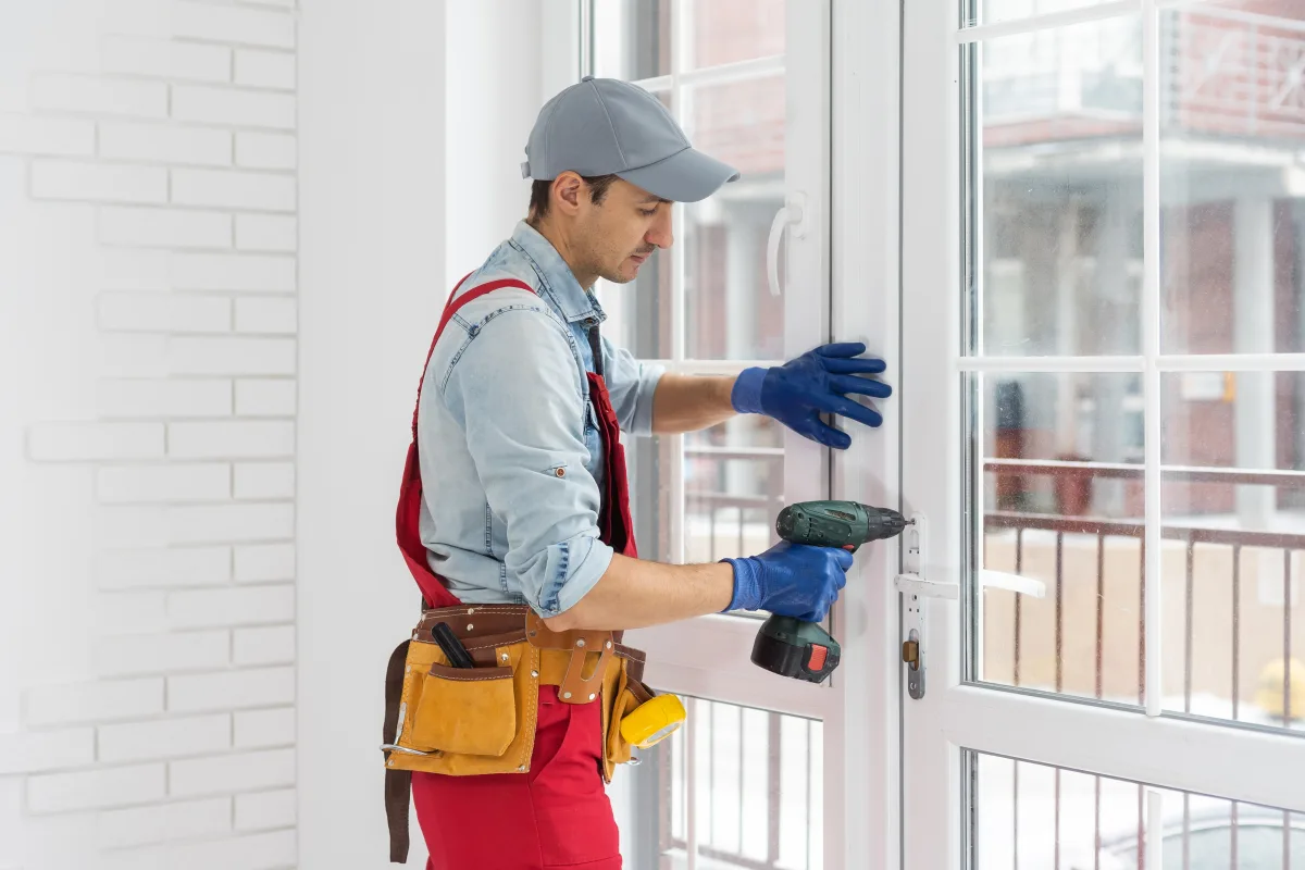 French door installation in Phoenix, Arizona.